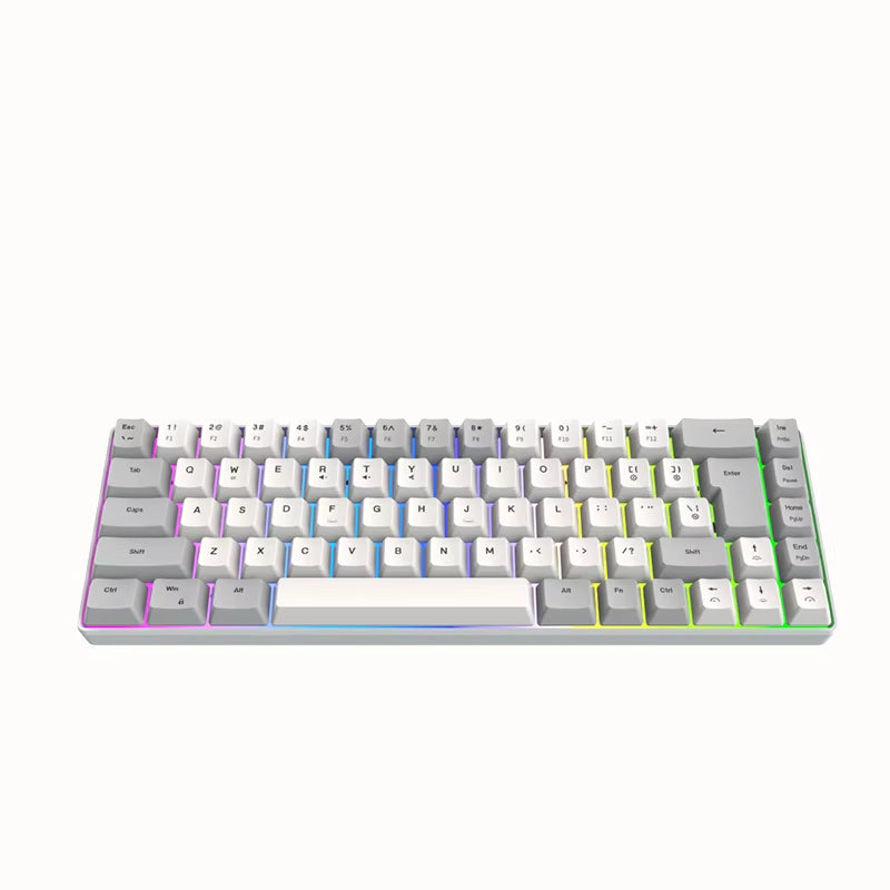 K701 Key Line Separation 68 Keys Wired 60 Percent Mini Keyboard Dual Color RGB Luminous Computer Gaming Keyboard